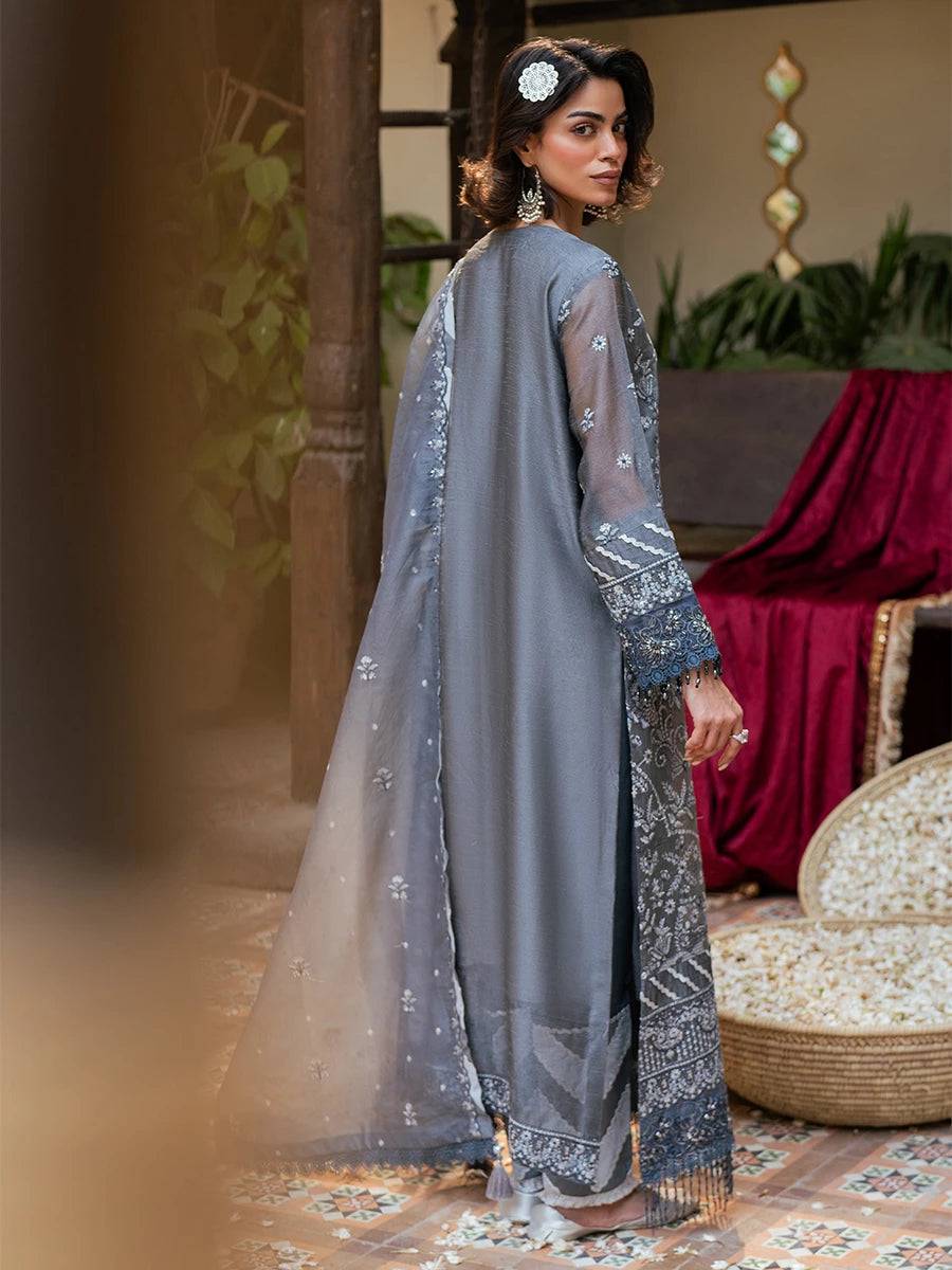 Salitex | Signature Festive Chiffon | JI042 by Maria Faisal - Registered Vendor of : Salitex - type : Ladies Clothes - 100% original wedding dresses