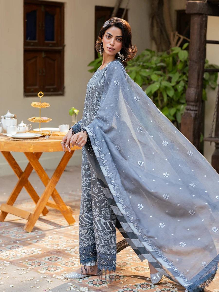 Salitex | Signature Festive Chiffon | JI042 by Maria Faisal - Registered Vendor of : Salitex - type : Ladies Clothes - 100% original wedding dresses