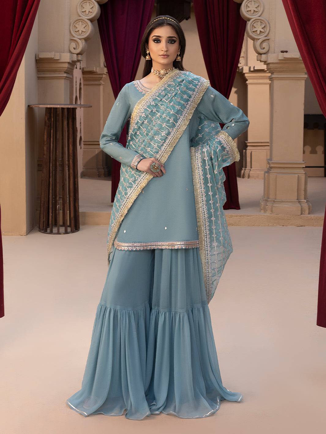Hem Stitch | Raw Silk Edit 25 | Layla by Maria Faisal - Registered Vendor of : Hemstitch - type : Ladies Clothes - 100% original wedding dresses
