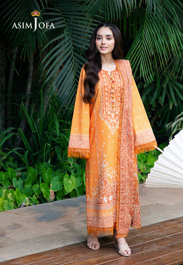 Asim Jofa | Prints Drop 2 | AJUUB-29 - Designer Dress with Intricate embroidery and embellishments. Shop elegent wedding dress at Maria Faisal.