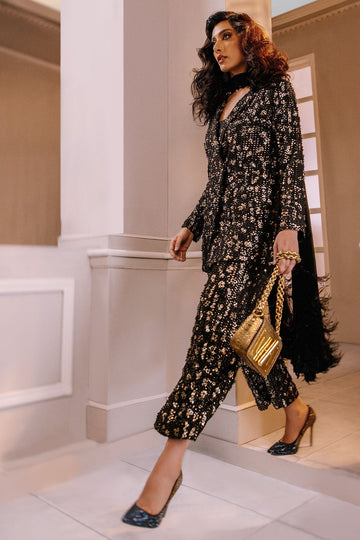 Elan | Demi Couture Onirique | NUIT ÃTOILÃE (EP-20879) - Designer Dress with Intricate embroidery and embellishments. Shop elegent wedding dress at Maria Faisal.