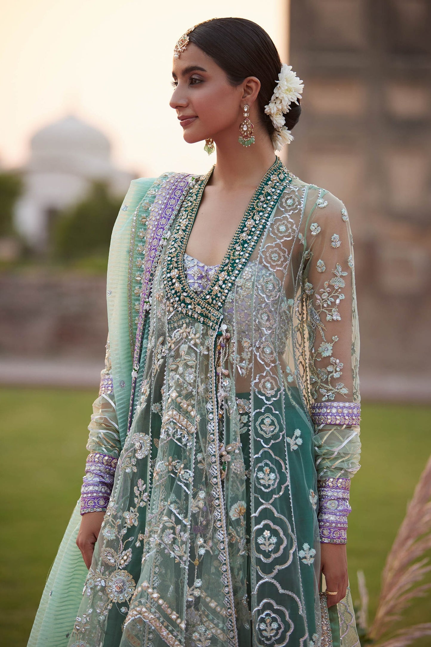 ZARQAH-E-PISTACHIO (ZC25-03) – authentic Pakistani dress from the Gossamer 25 collection for women in the UK