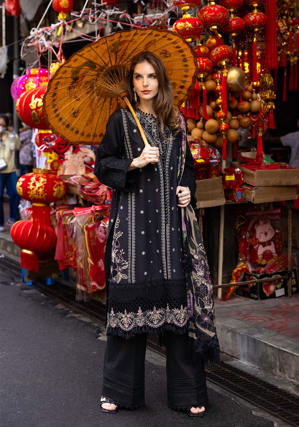 Zarqash | Luxury Lawn 25 | ZQLU 001 Eliana by Maria Faisal - Registered Vendor of : Zarqash - type : Ladies Clothes - 100% original wedding dresses