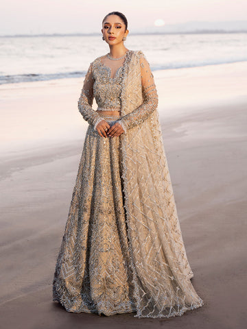 Epoque | Reverie Eternelle | Soliel - Designer Dress with Intricate embroidery and embellishments. Shop elegent wedding dress at Maria Faisal.