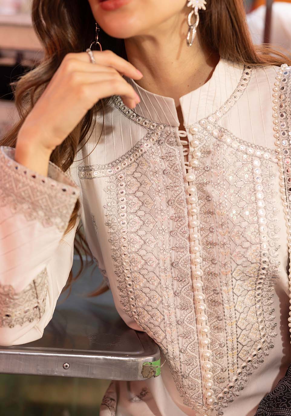 Zarqash | Luxury Lawn 25 | ZQLU 007 SIERRA by Maria Faisal - Registered Vendor of : Zarqash - type : Ladies Clothes - 100% original wedding dresses