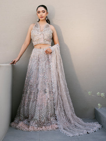 Epoque | Reverie Eternelle | Fleur - Designer Dress with Intricate embroidery and embellishments. Shop elegent wedding dress at Maria Faisal.