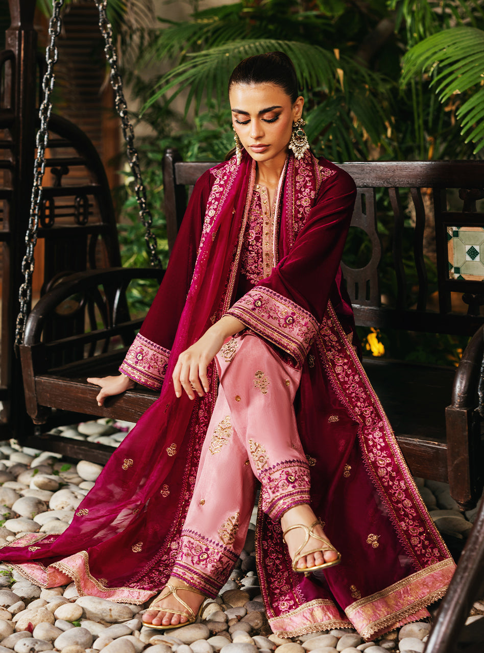 Zainab Chottani | Velvet 25 | Rubi - Formal Dress - available at Maria Faisal in UK and USA.
