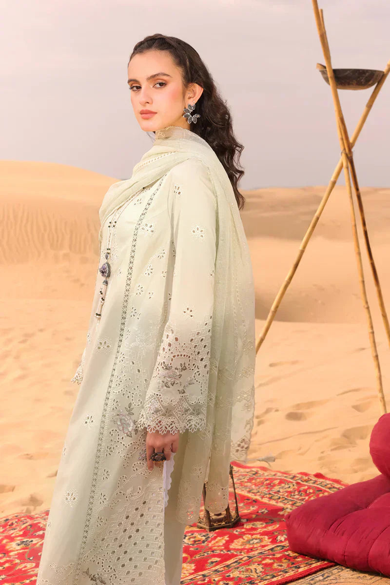 Qalamkar | Chikankari Eid Edit 24 | KM-04 SORCHA - Waniyas