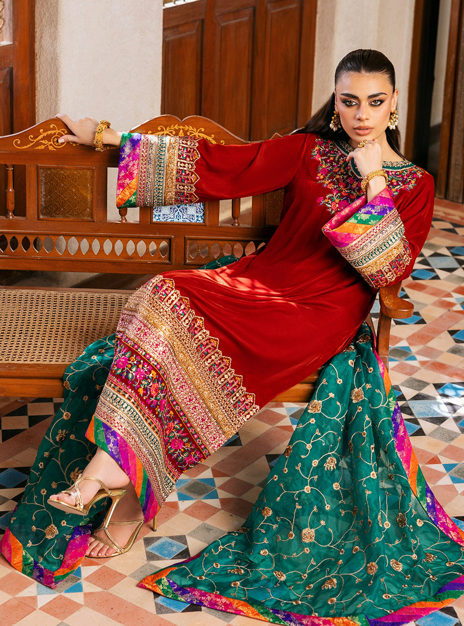 Zainab Chottani | Velvet 25 | Sifa - Formal Dress - available at Maria Faisal in UK and USA.