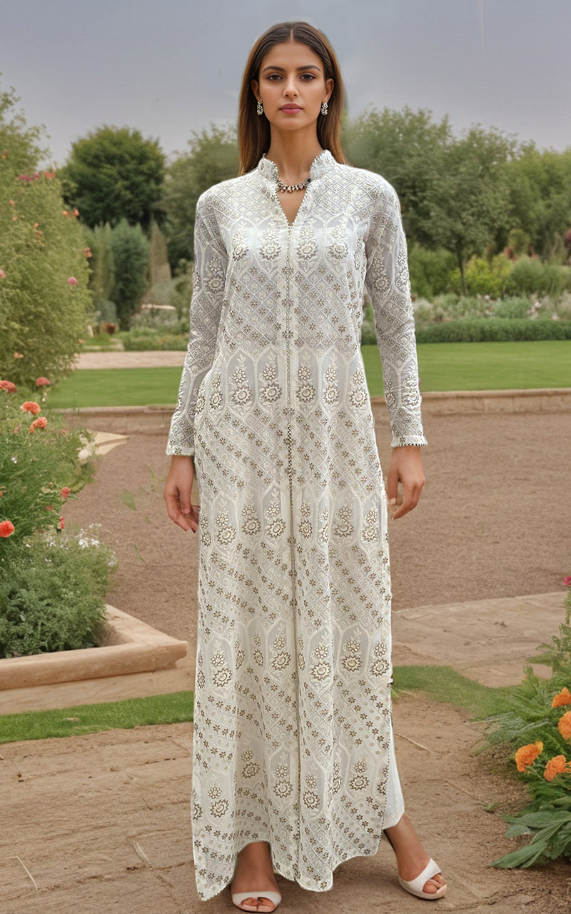 Threads and Motifs | Formal Dresses 25 | Embroidered Shirt With Trouser - Ladies Clothes - Maria Faisal