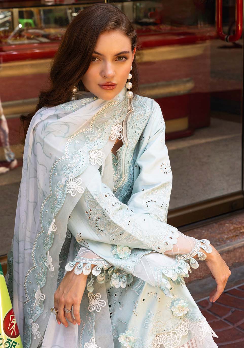 Zarqash | Luxury Lawn 25 | ZQLU 004 CECILY by Maria Faisal - Registered Vendor of : Zarqash - type : Ladies Clothes - 100% original wedding dresses