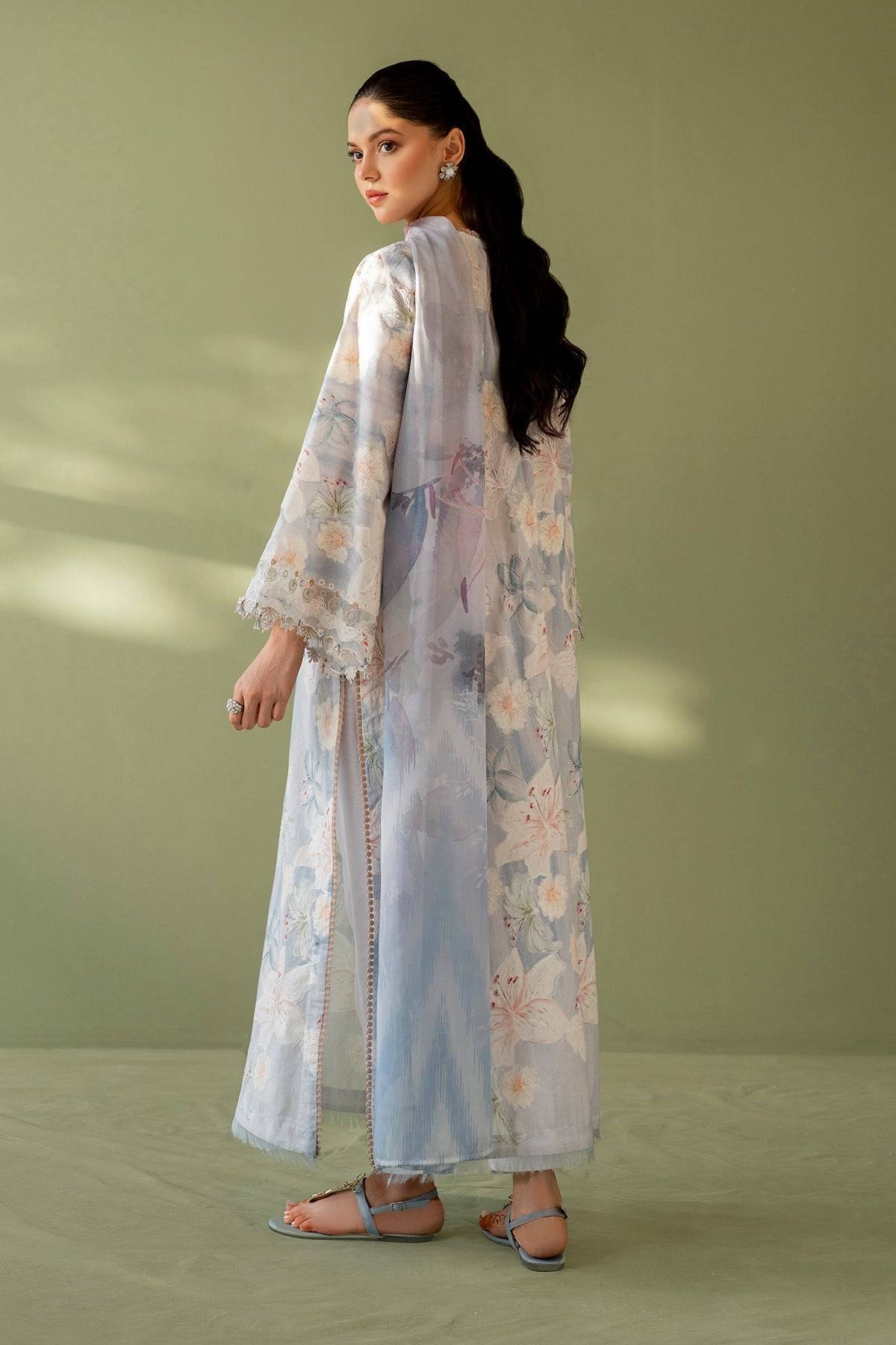 Baroque | Eid Printique | EMBROIDERED PRINTED LAWN UF-4166 by Maria Faisal - Registered Vendor of : Baroque - type : Ladies Clothes - 100% original wedding dresses