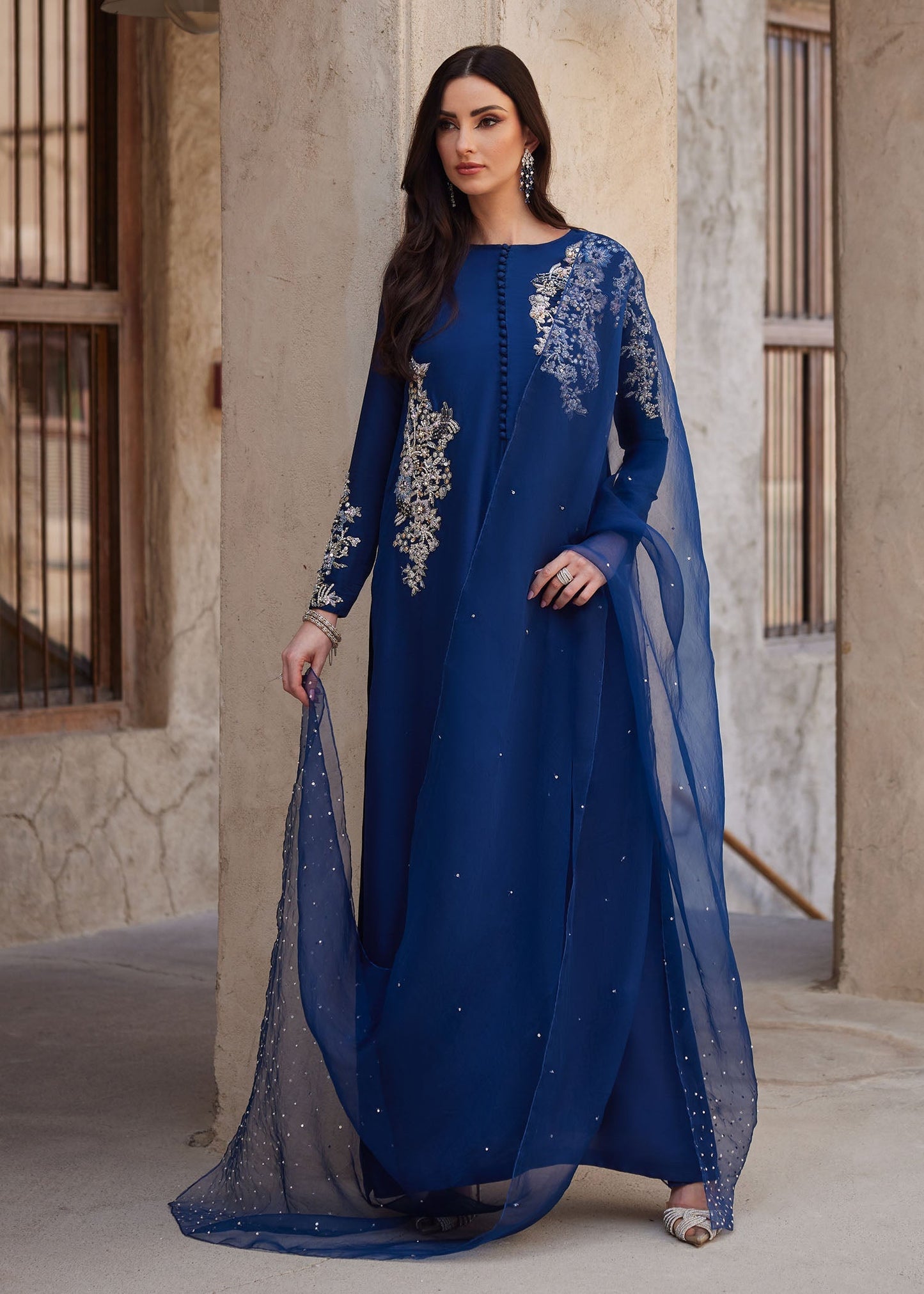 Kanwal Malik | Ghina Luxury Pret | Huda - Luxury Dress - available at Maria Faisal in UK and USA.