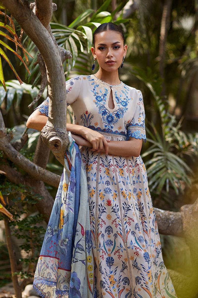 Mina Hassan | Chikankari Lawn 25 | Taara by Maria Faisal - Registered Vendor of : Mina Hassan - type : Ladies Clothes - 100% original wedding dresses