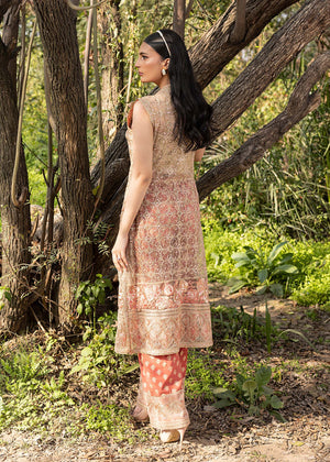 HSY | Summer Edit | Peach Terracotta - Ladies Clothes - Maria Faisal