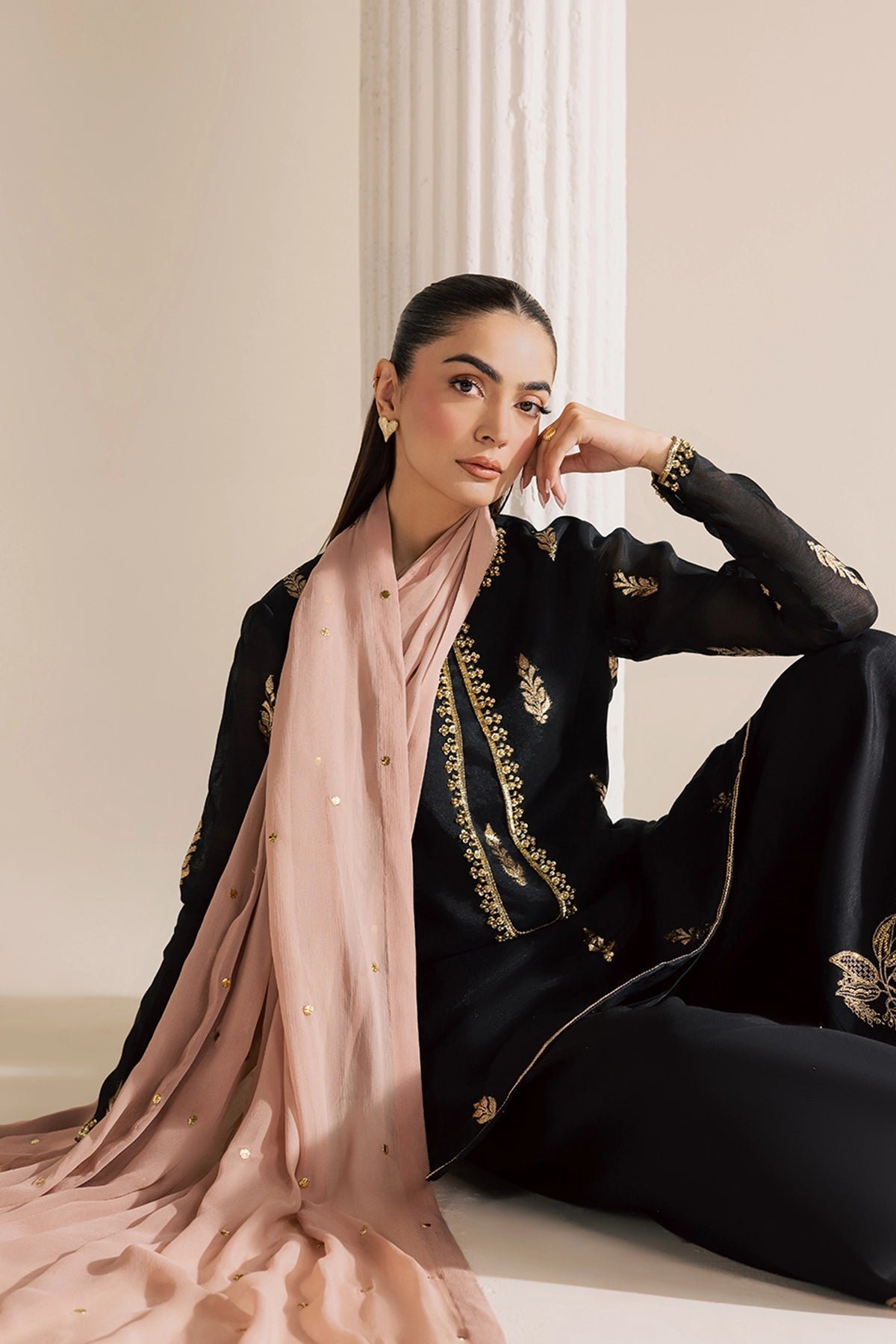 Vanya | Solana Luxe Pret | FF-82 - Luxury Dress - available at Maria Faisal in UK and USA.