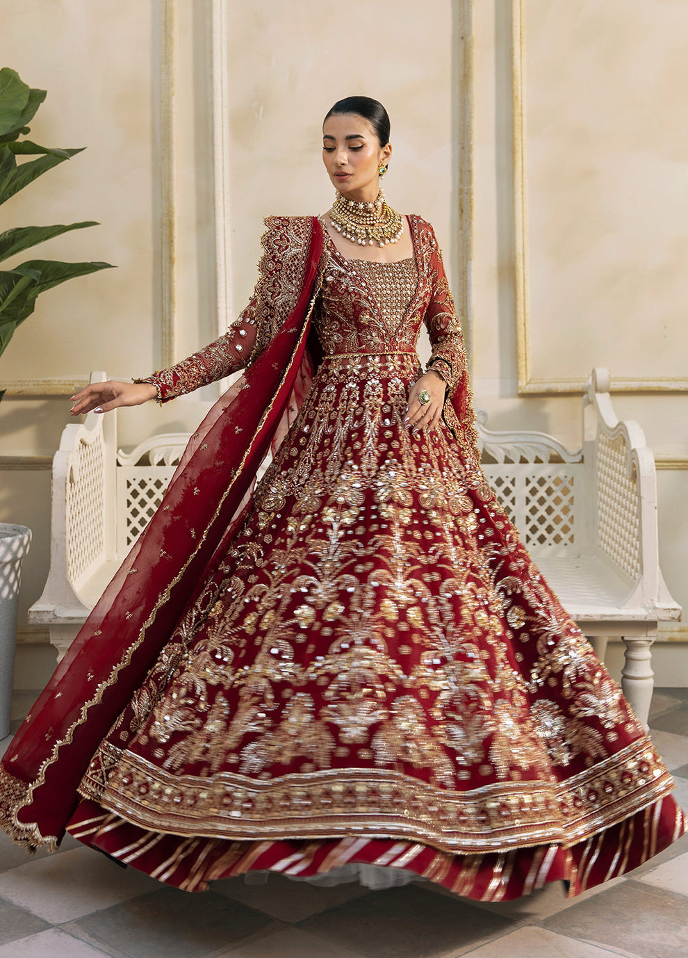 Gulaal | Wedding Formals | Nawazish GL-WS-23V1-39 - Designer Dress with Intricate embroidery and embellishments. Shop elegent wedding dress at Maria Faisal.