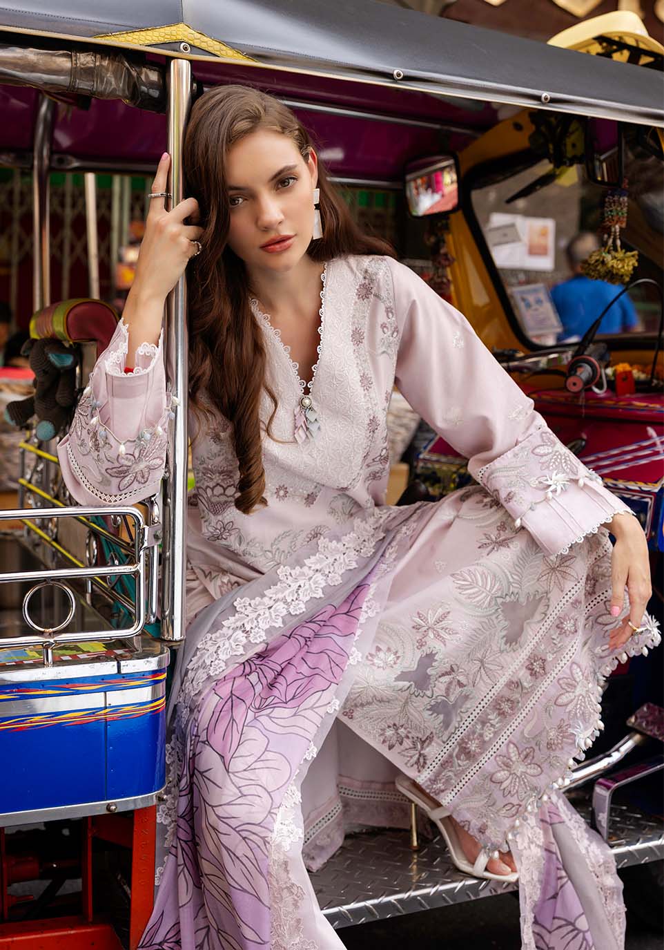 Zarqash | Luxury Lawn 25 | ZQLU 0010 ELSA by Maria Faisal - Registered Vendor of : Zarqash - type : Ladies Clothes - 100% original wedding dresses