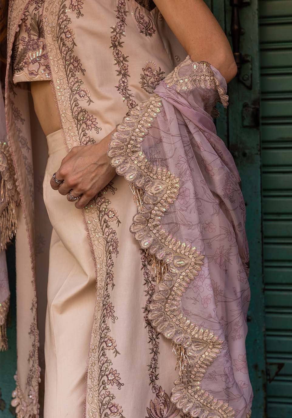 Zarqash | Luxury Lawn 25 | ZQLU 002 Ambrose by Maria Faisal - Registered Vendor of : Zarqash - type : Ladies Clothes - 100% original wedding dresses