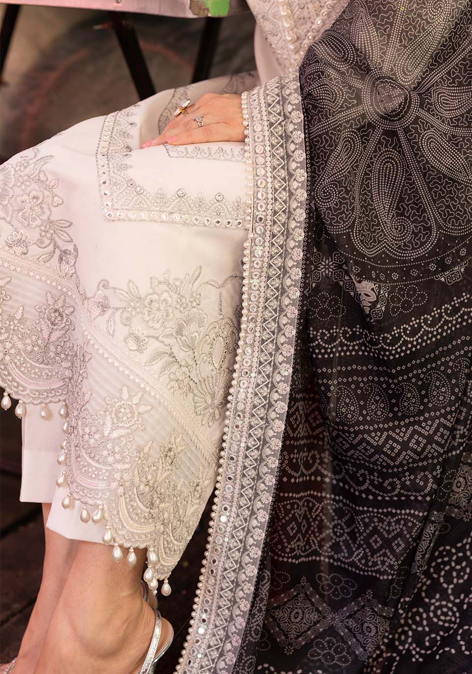 Zarqash | Luxury Lawn 25 | ZQLU 007 SIERRA by Maria Faisal - Registered Vendor of : Zarqash - type : Ladies Clothes - 100% original wedding dresses