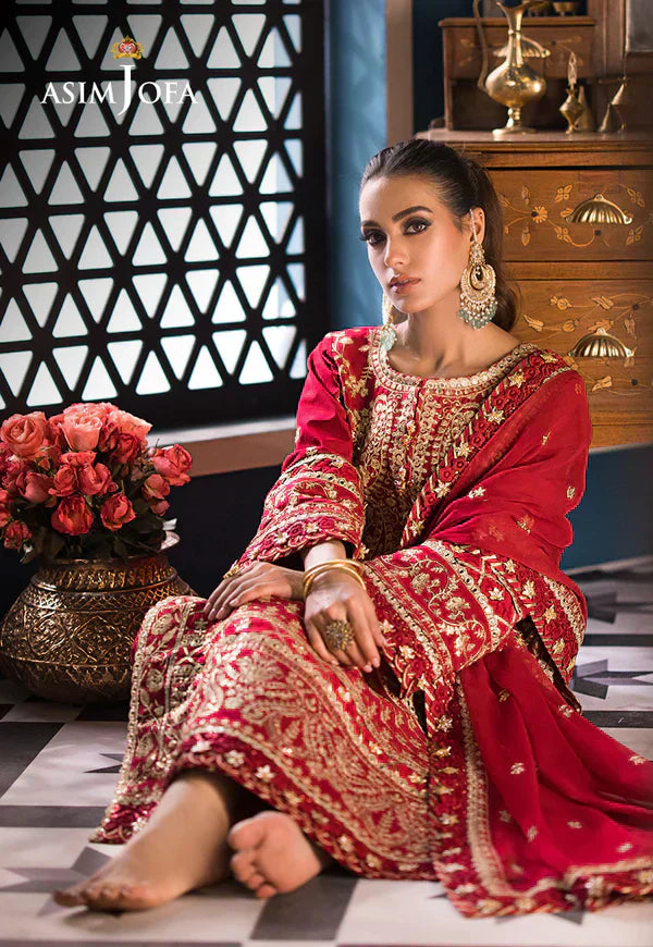 Asim Jofa | Fasana e Ishq Eid Luxury Lawn | AJFI-10 - Pakistani Dress - Maria Faisal