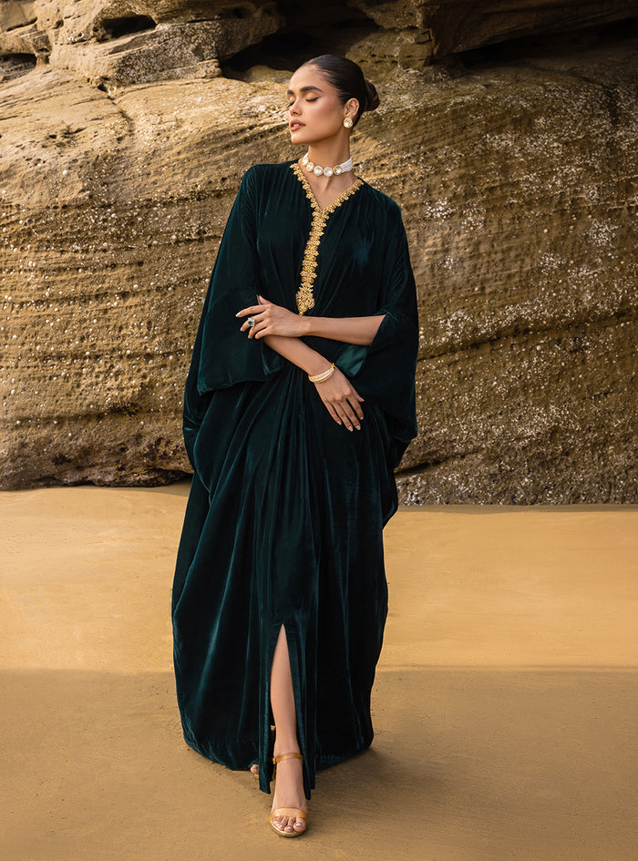 Zainab Chottani | The Kaftan Edit | Voila - Formal Dress - available at Maria Faisal in UK and USA.