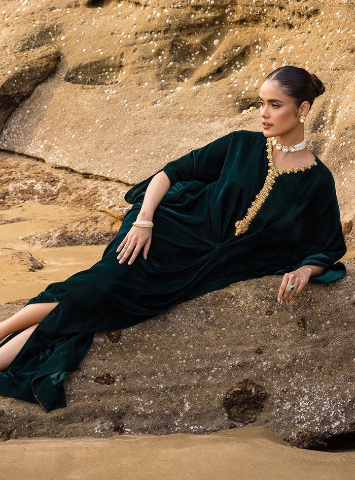 Zainab Chottani | The Kaftan Edit | Voila - Formal Dress - available at Maria Faisal in UK and USA.