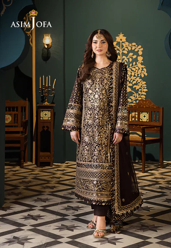 Asim Jofa | Fasana e Ishq Eid Luxury Lawn | AJFI-04 - Pakistani Dress - Maria Faisal