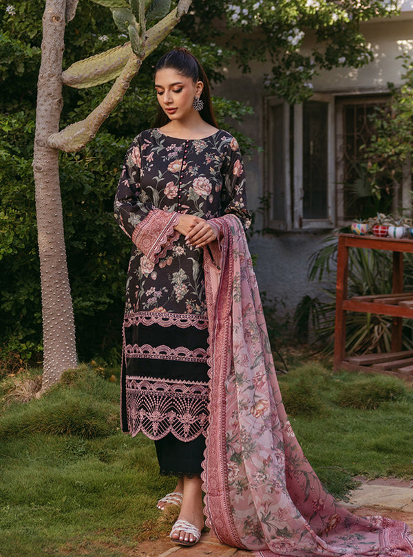 Zainab Chottani | Tahra Lawn 24 | RYMA - D 1A - Designer Dress with Intricate embroidery and embellishments. Shop elegent wedding dress at Maria Faisal.