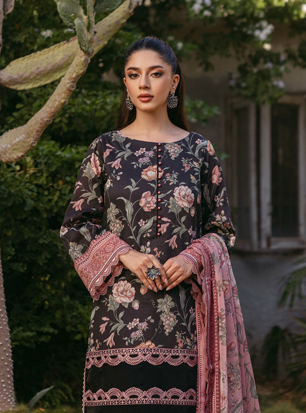 Zainab Chottani | Tahra Lawn 24 | RYMA - D 1A - Designer Dress with Intricate embroidery and embellishments. Shop elegent wedding dress at Maria Faisal.