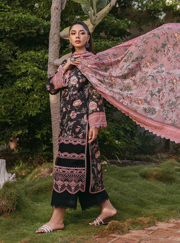Zainab Chottani | Tahra Lawn 24 | RYMA - D 1A - Designer Dress with Intricate embroidery and embellishments. Shop elegent wedding dress at Maria Faisal.