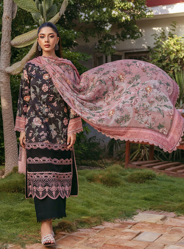 Zainab Chottani | Tahra Lawn 24 | RYMA - D 1A - Designer Dress with Intricate embroidery and embellishments. Shop elegent wedding dress at Maria Faisal.