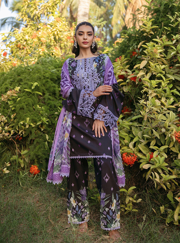 Zainab Chottani | Tahra Lawn 24 | RAHA - D 6B - Designer Dress with Intricate embroidery and embellishments. Shop elegent wedding dress at Maria Faisal.
