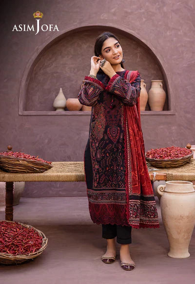 Asim Jofa | Prints Essentials | AJUB-12 - Pakistani Dress - Maria Faisal