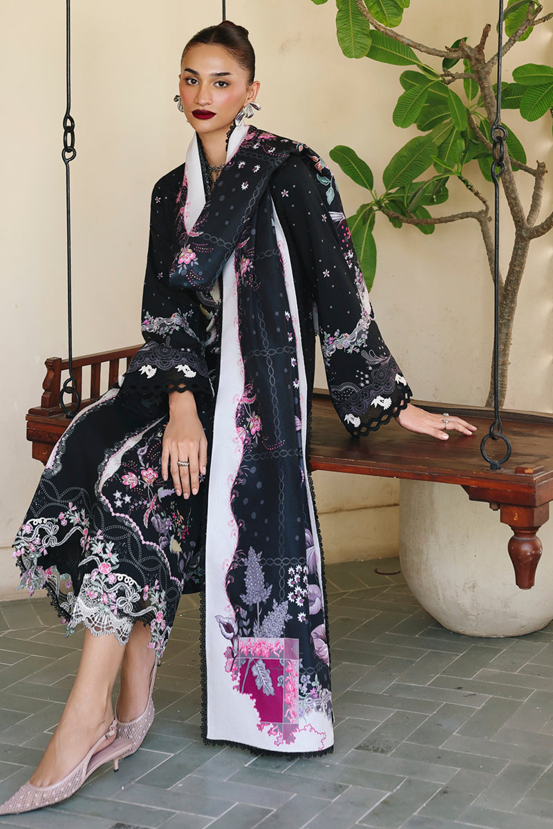 Qalamkar | QPrints Winter 25 | QW-01 (A) TYANA - Casual Dress - available at Maria Faisal in UK and USA.