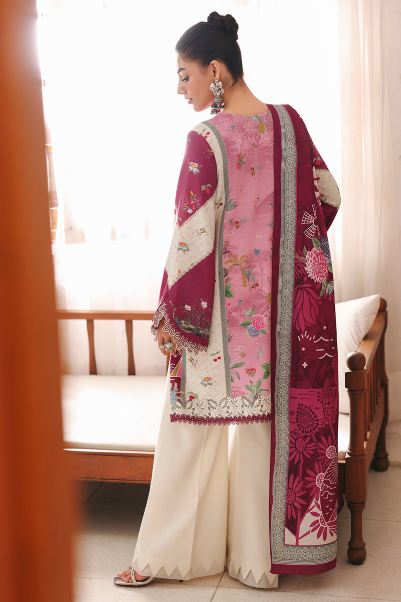 Qalamkar | QPrints Winter 25 | QW-10 (B) KENNA - Casual Dress - available at Maria Faisal in UK and USA.