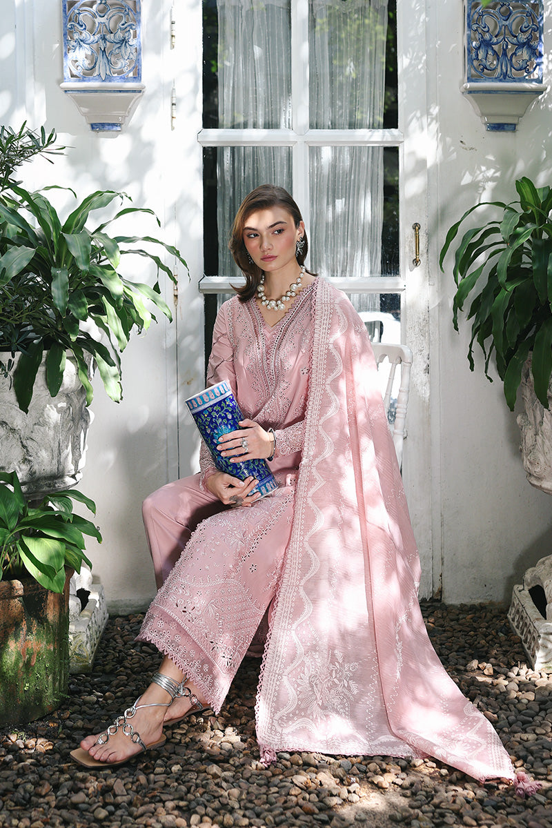 Qalamkar | Q Line Lawn Drop | RP-06 NOORE - Luxury Dress - available at Maria Faisal in UK and USA.