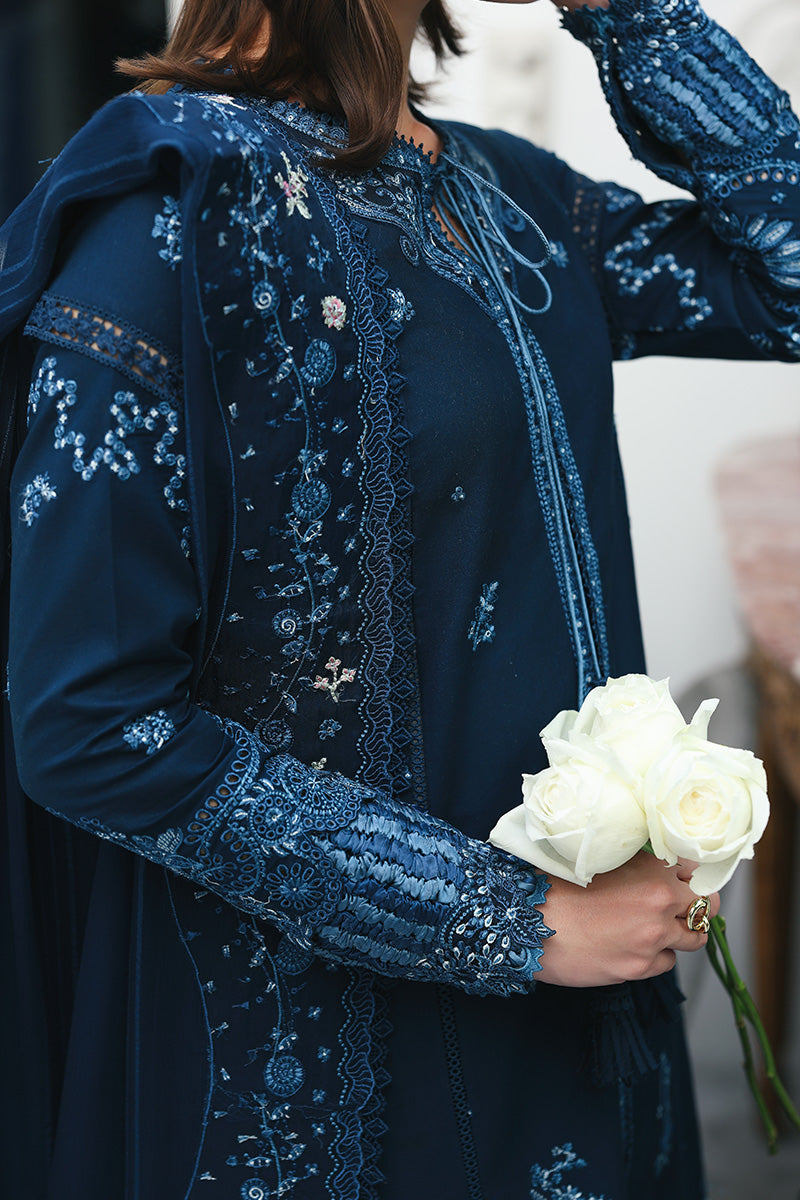 Qalamkar | Q Line Lawn Drop | RP-10 ZOHAL - Luxury Dress - available at Maria Faisal in UK and USA.