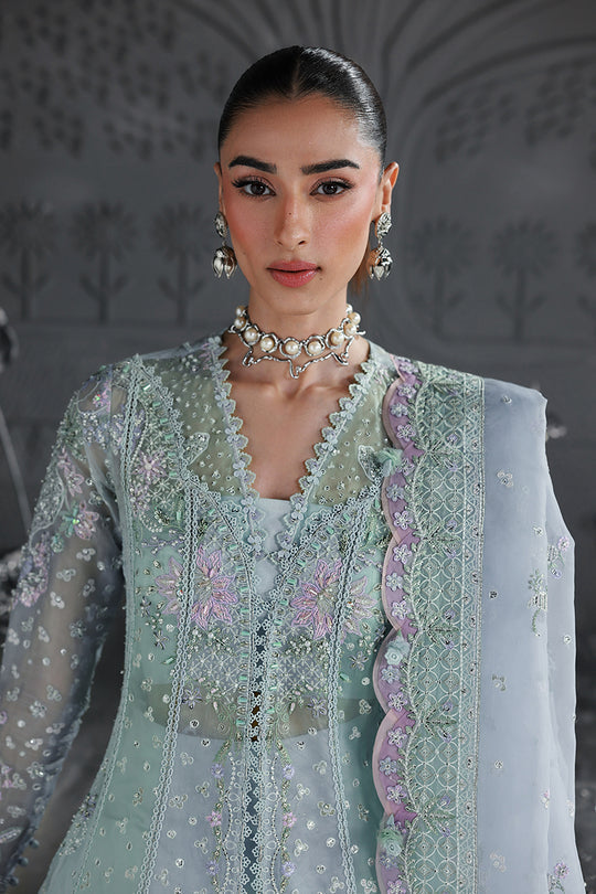 Qalamkar | Elirah Formals 25 | MF-08 SERENE AQUA - Ladies Clothes - Maria Faisal