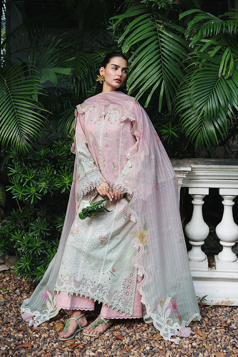 Qalamkar | Q Line Lawn Drop | RP-04 VANYA - Luxury Dress - available at Maria Faisal in UK and USA.