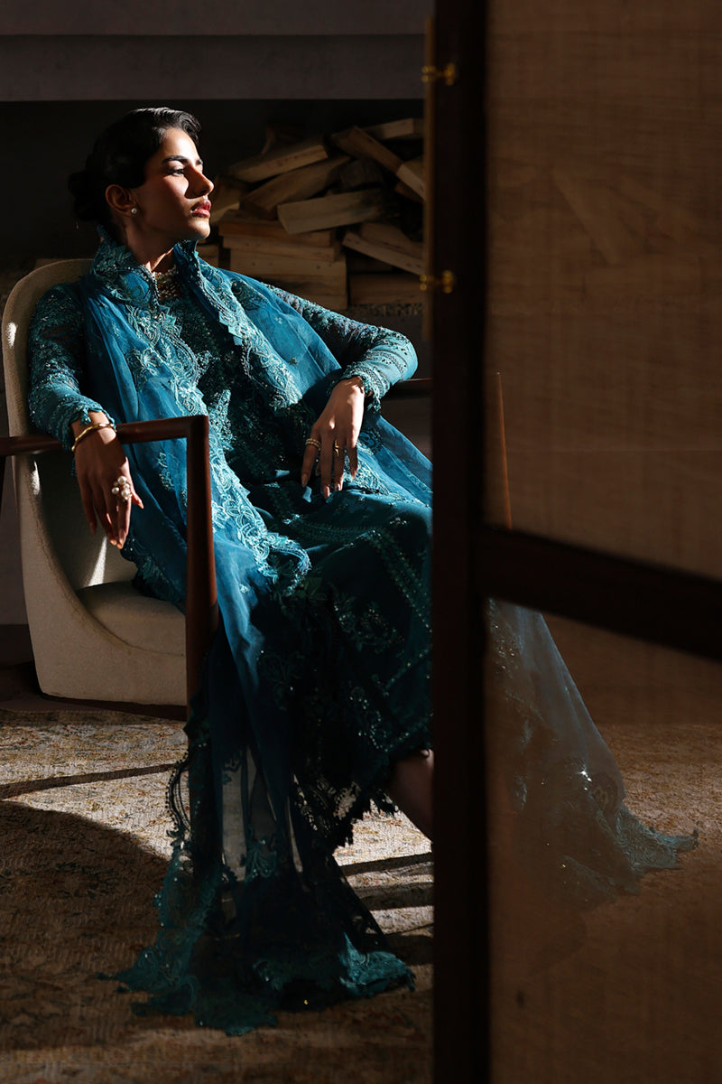 Qalamkar | Luxury Pret 25 | LP-07 TANIA - Formal Dress - available at Maria Faisal in UK and USA.