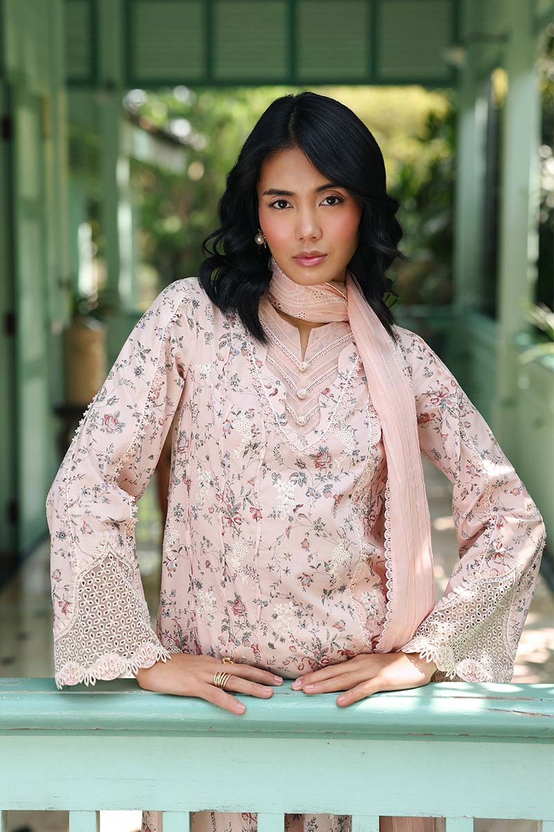 Qalamkar | Q Prints 26 | AX-02 (B) KENA - Luxury Dress - available at Maria Faisal in UK and USA.