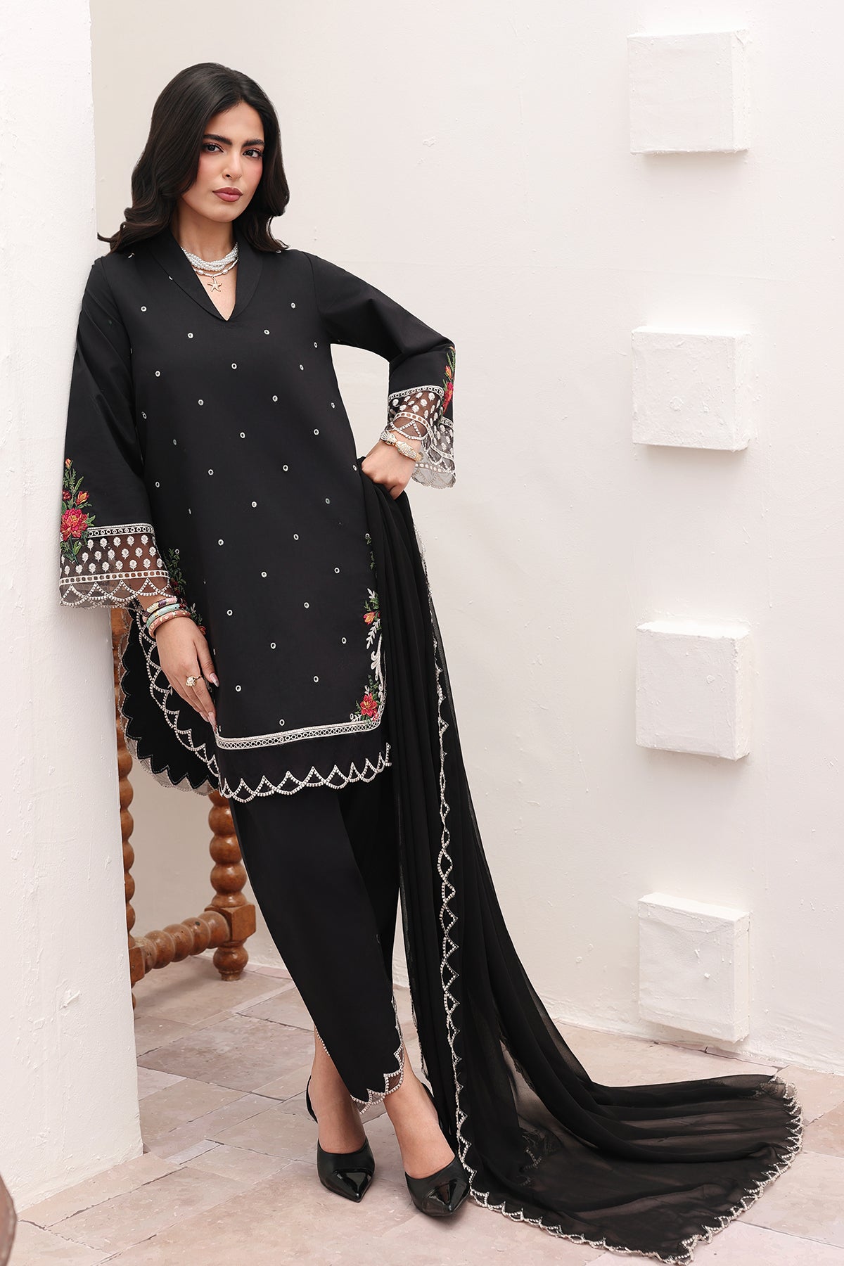 Charizma | Festive Edit | CNP-6-248 - Luxury Dress - available at Maria Faisal in UK and USA.