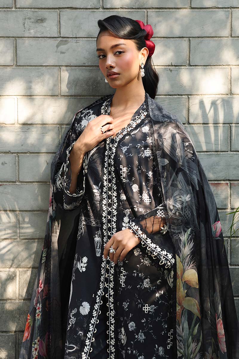Qalamkar | Q Prints 26 | AX-08 (B) EAVAN - Luxury Dress - available at Maria Faisal in UK and USA.