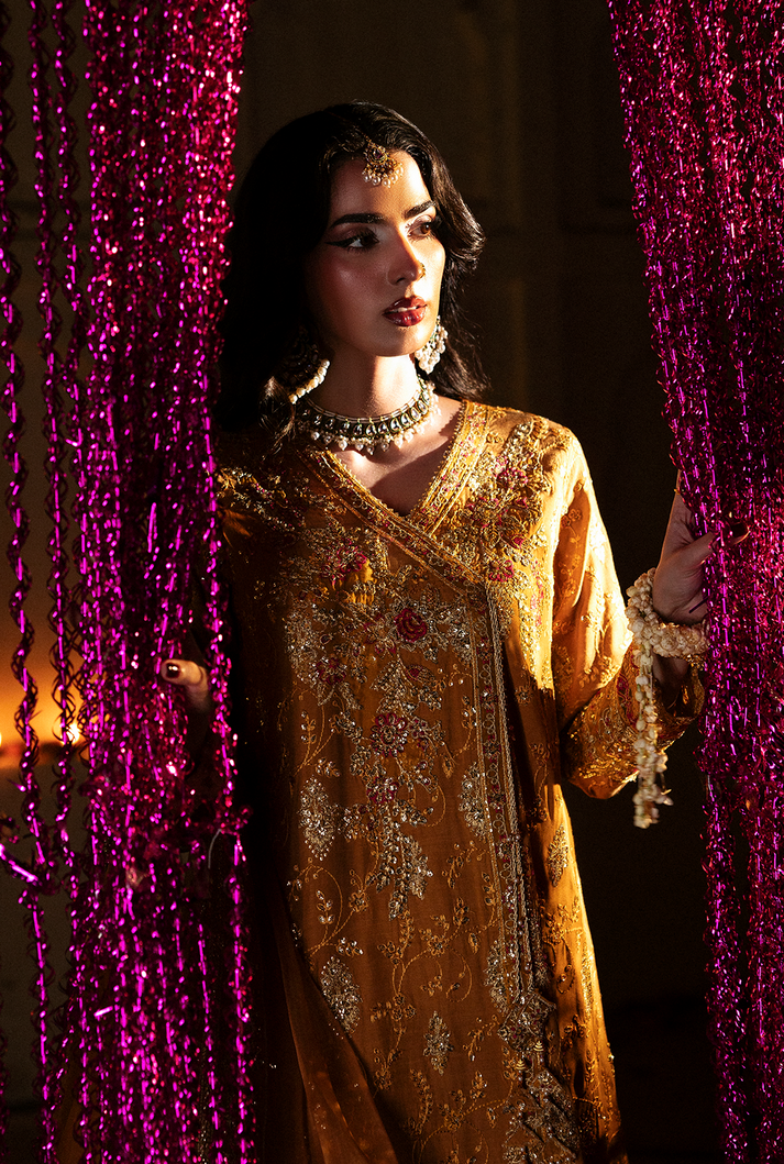Saad Shaikh | Singhar Premium Silk 26 | KAYA - Dress - available at Maria Faisal in UK and USA.