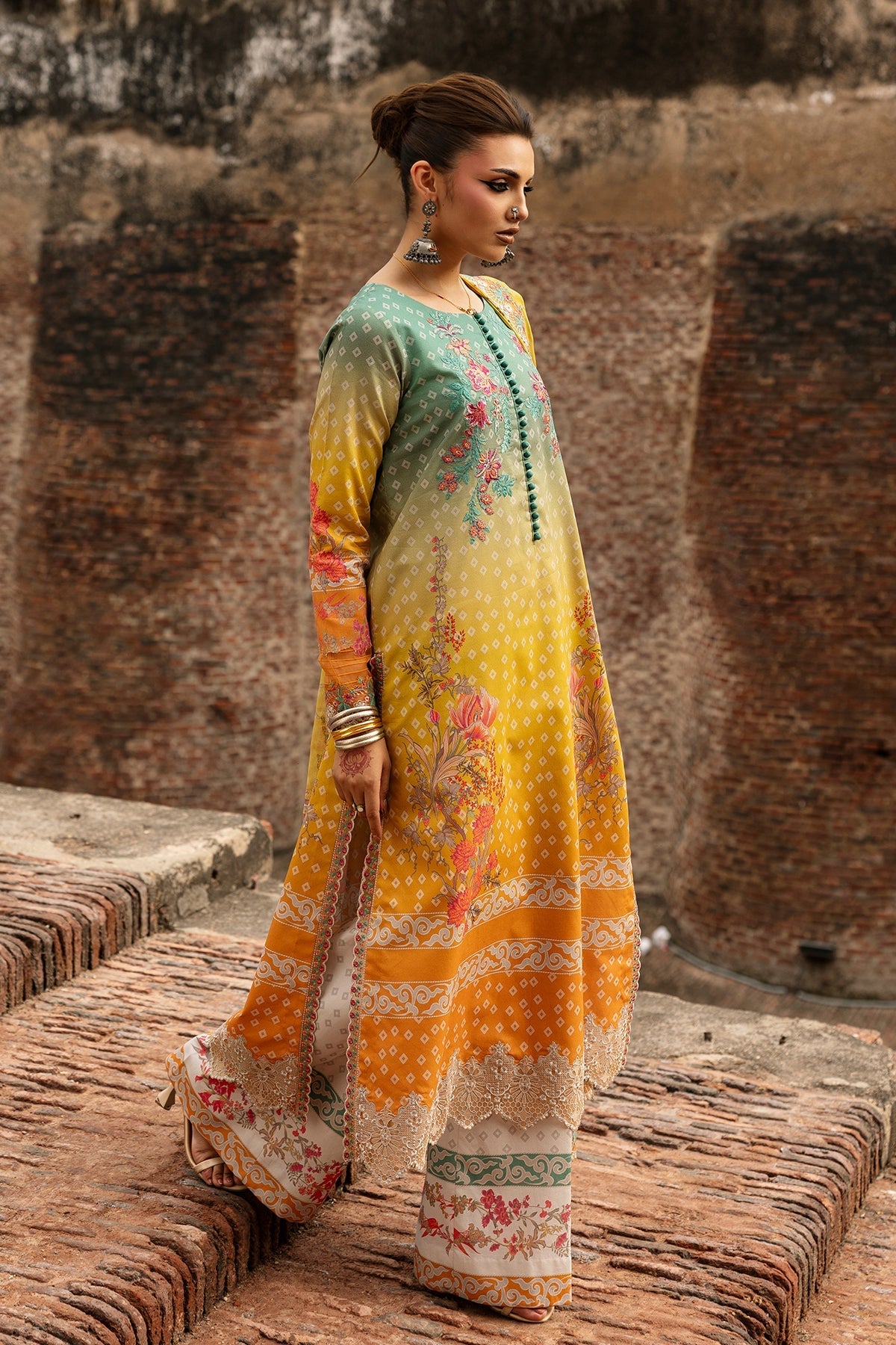 Charizma | Chunri Collection | CHN6-03 - Luxury Dress - available at Maria Faisal in UK and USA.