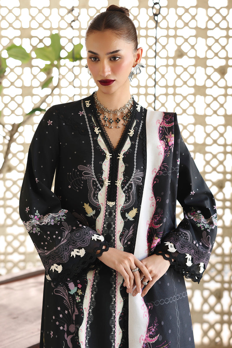 Qalamkar | QPrints Winter 25 | QW-01 (A) TYANA - Casual Dress - available at Maria Faisal in UK and USA.