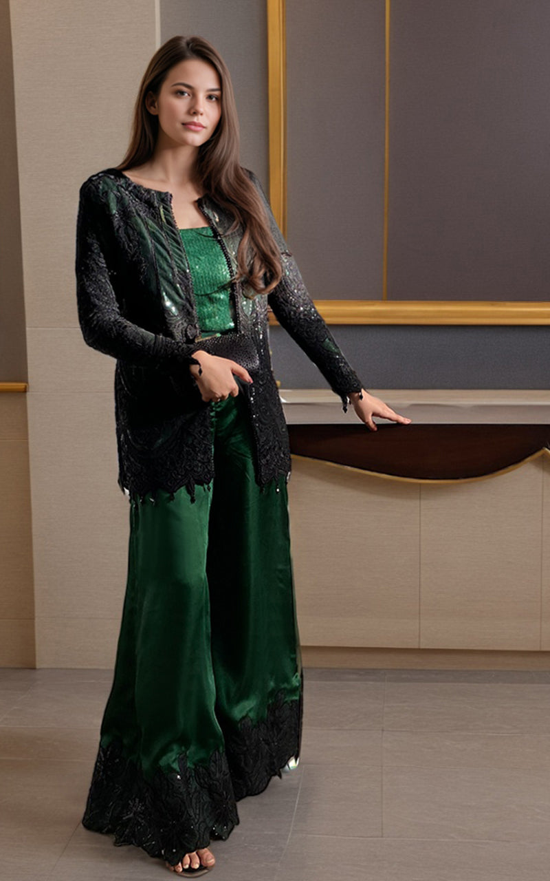 Threads and Motifs | Formal Dresses 25 | Embroidered Jacket - Ladies Clothes - Maria Faisal