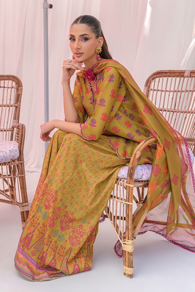 Chic Ophicial | The Maison Duo | Earthy Mustard - Luxury Dress - available at Maria Faisal in UK and USA.