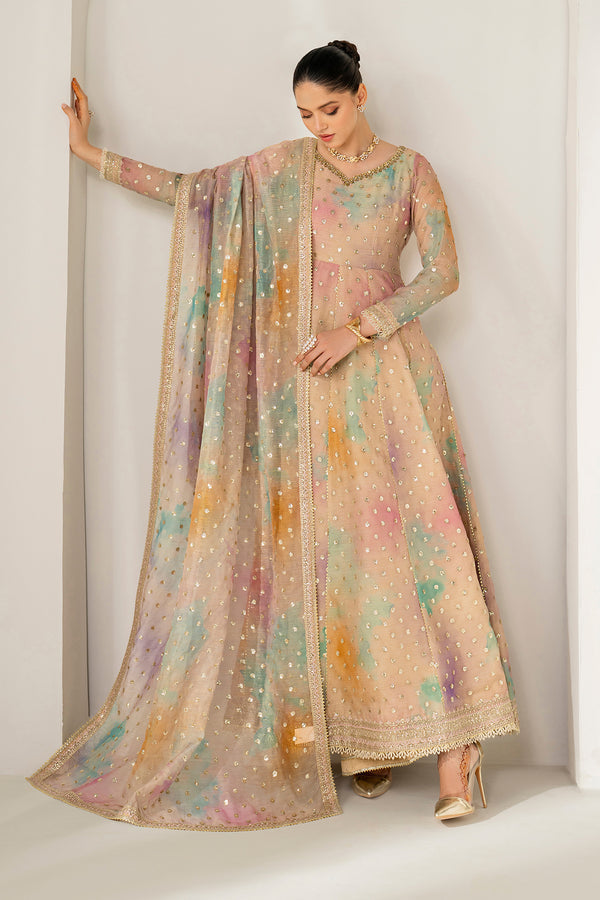 Baroque | Luxury Pret 25 | EMBROIDERED COTTON PATTI PR-1138 - Ladies Clothes - Maria Faisal